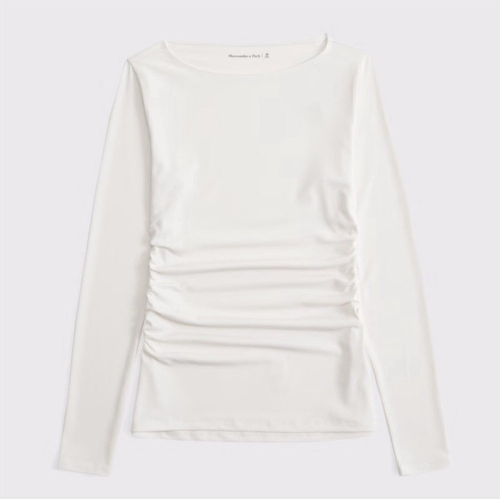 NWOT Abercrombie long sleeve stretch crepe slouch top